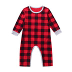 Christmas Baby Romper – Plaid & Holiday Print Infant Jumpsuit | Santa Baby, Bear Xmas & Fair Isle Outfits