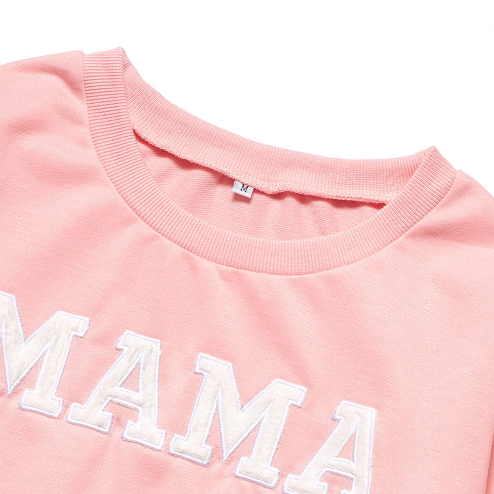 Mommy & Me Matching Sweatshirts – Mama & Mini Pullover Tops in Pink