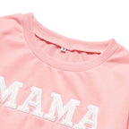 Mommy & Me Matching Sweatshirts – Mama & Mini Pullover Tops in Pink