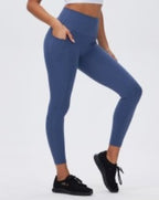 Blue Lululemon Leggings With side pocket