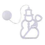 Frosted snowman-shaped LED string light 