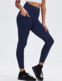 Navy Lululemon Leggings with Side pocket