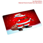 Bathroom mat with Santa Claus design 