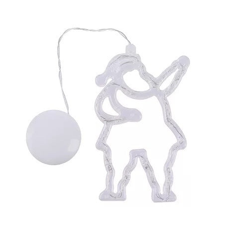 Santa shaped LED light up figure