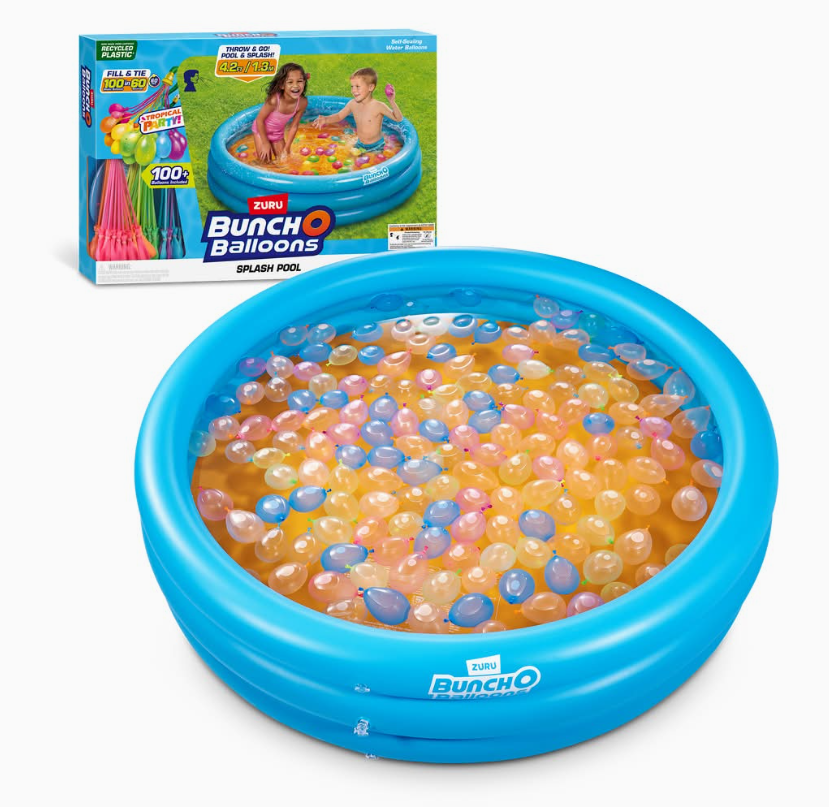 Bunch O Balloons™ Tropical Party Splash Pool – 100+ Self-Sealing Water Balloons