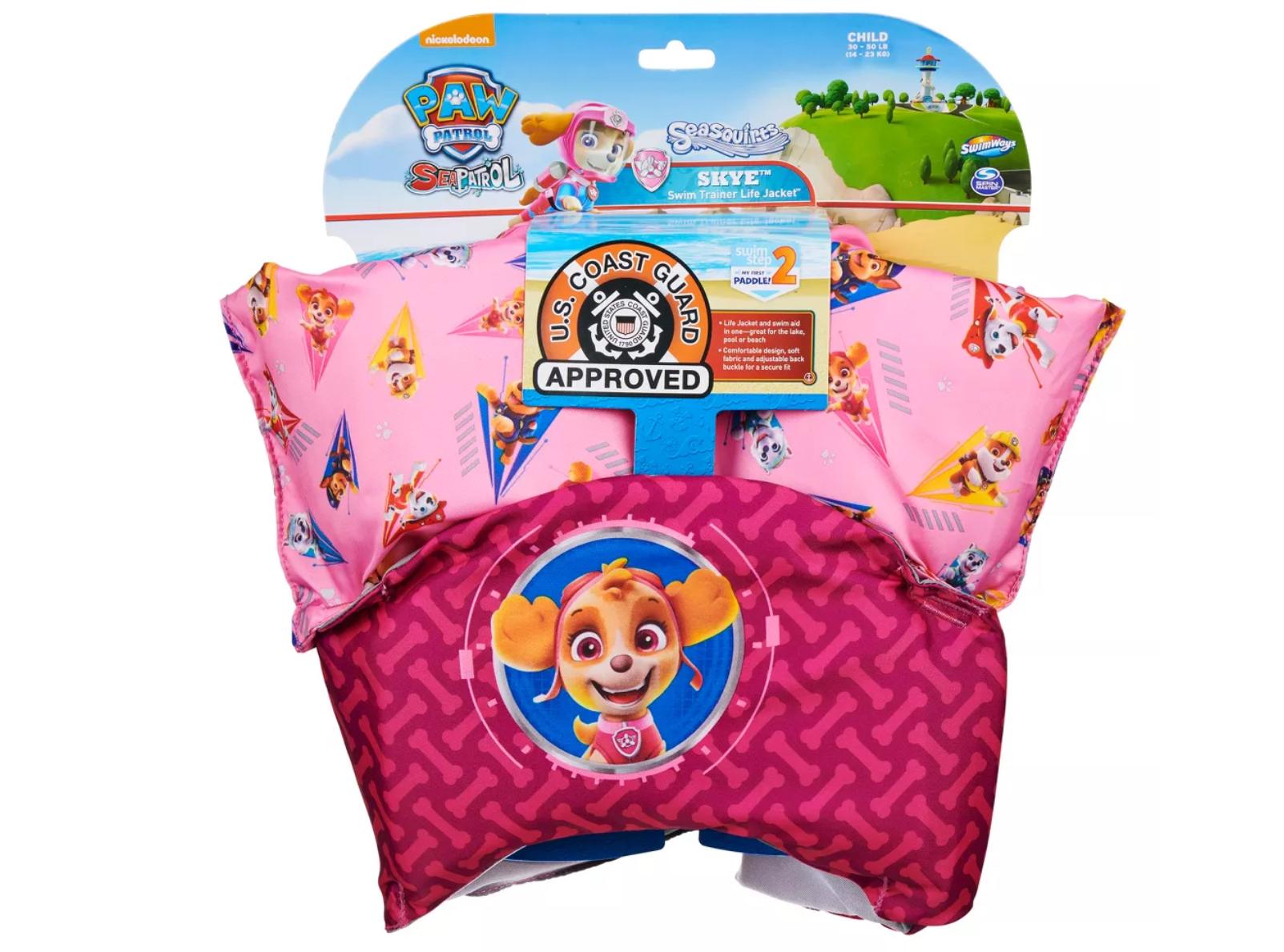 SwimWays PAW Patrol Skye Kids Swim Trainer Life Jacket Vest
