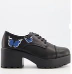 NEW Koi Footwear Black Butterfly Lace-Up Shoes –  Size 5