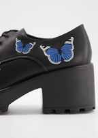 NEW Koi Footwear Black Butterfly Lace-Up Shoes –  Size 5