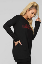 Fashion Nova “I’m Not Heartless / Just Using My Heart Less” Tunic – Size M – NWT