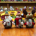Three Christmas-themed figurines 
