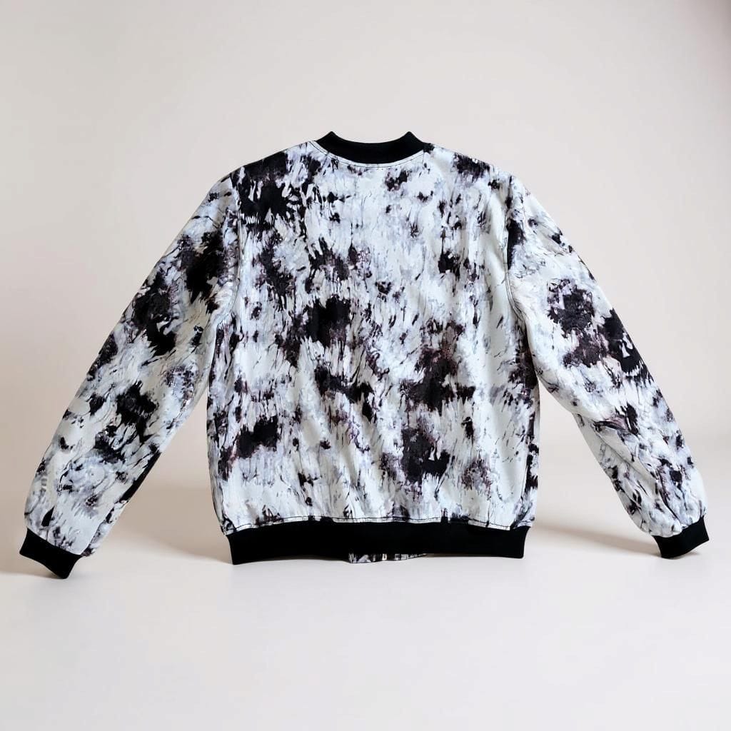 Rock & Republic Bomber Jacket – Abstract Print – Size L
