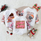 Christmas Baby Romper – Holiday Infant Outfit, Santa Baby Bodysuit, HO HO HO Long Sleeve Onesie
